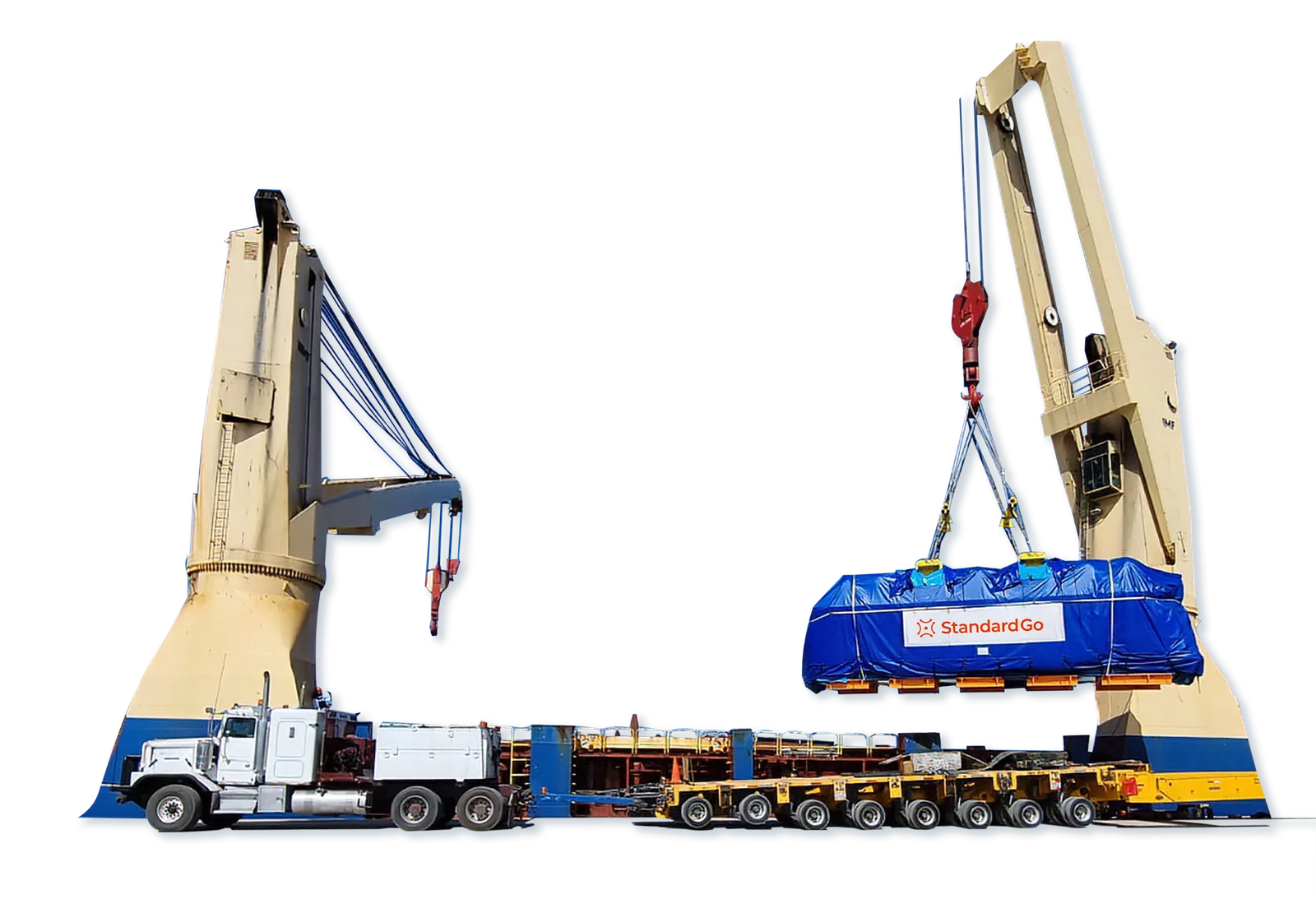 Project Cargo crane and trailer