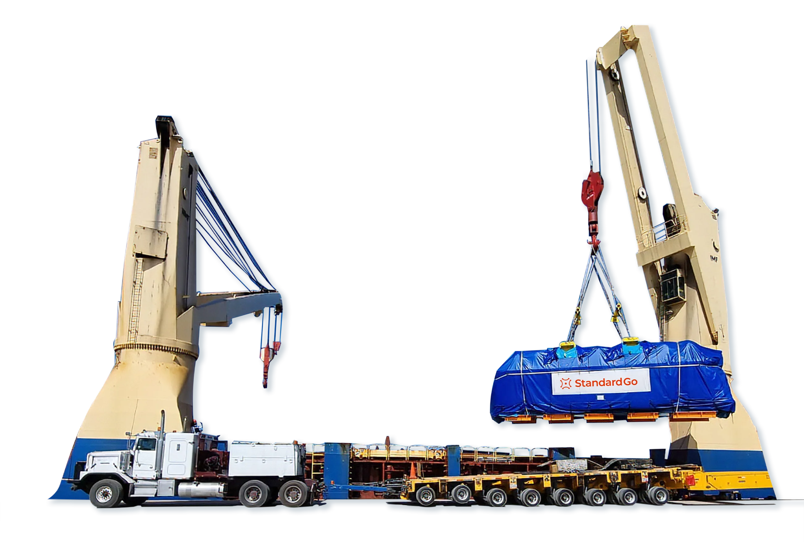 Project cargo cranes and platform